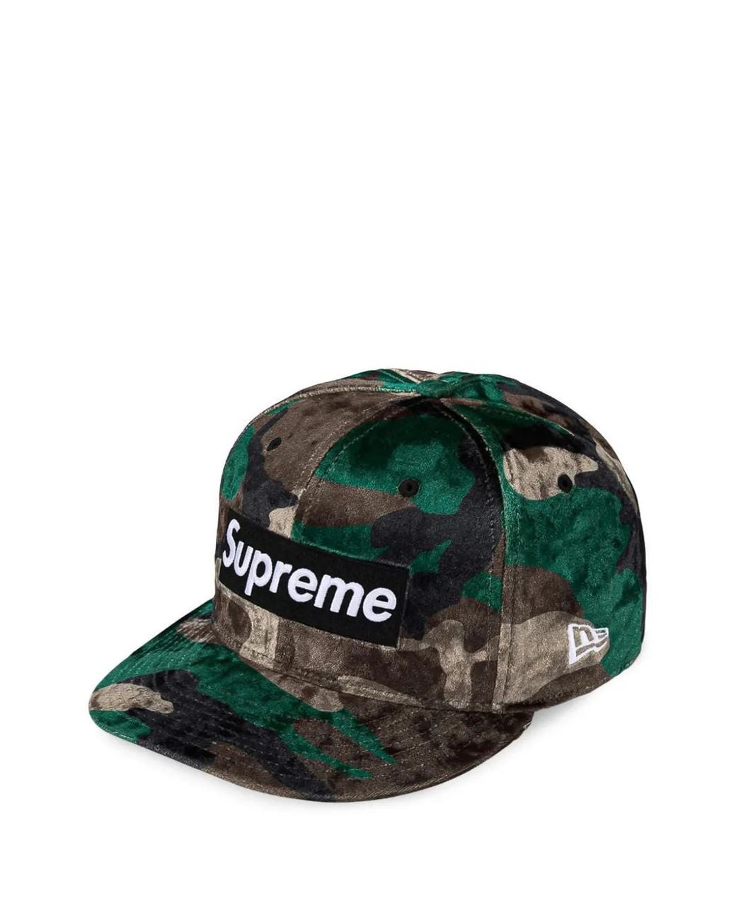 Supreme Green New Era Velvet Baseball Cap