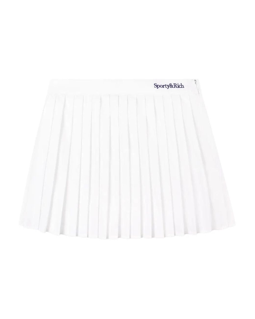 Sporty & Rich White Anae Mini Skirt