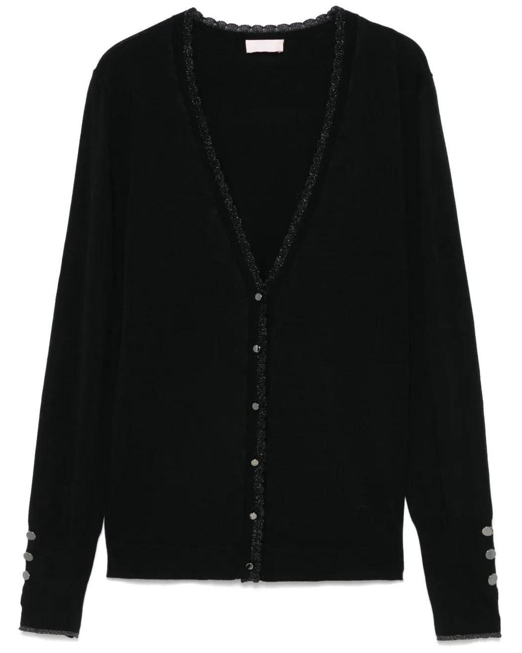 Liu Jo Black Button-Up Cardigan