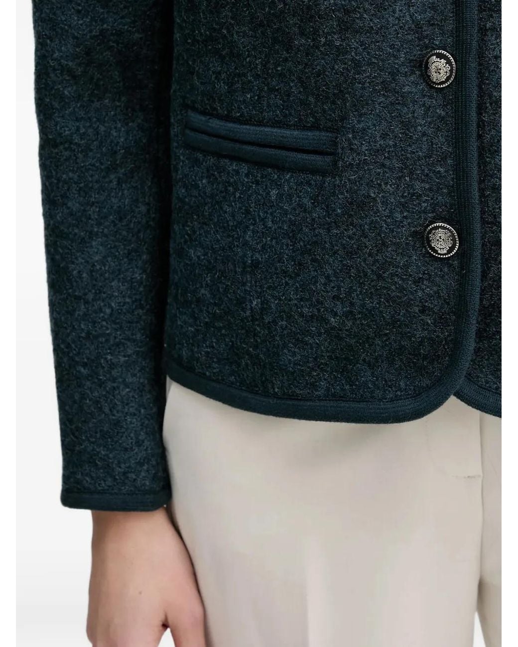 INTROPIA Blue Buttoned Jacket