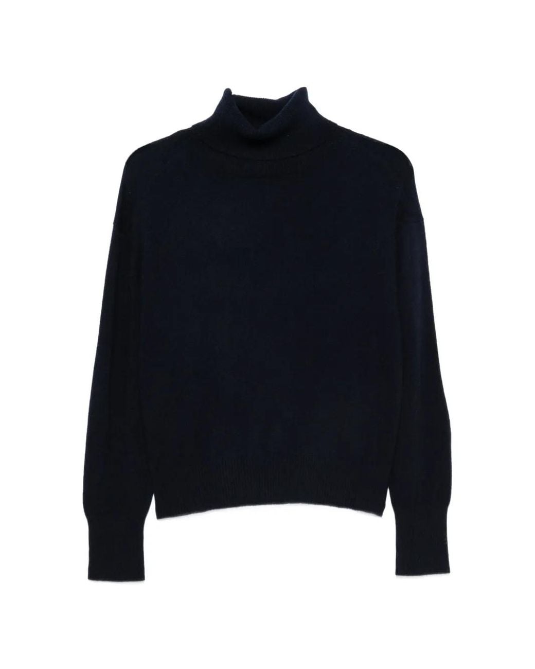 Semicouture Blue Roll-Neck Sweater