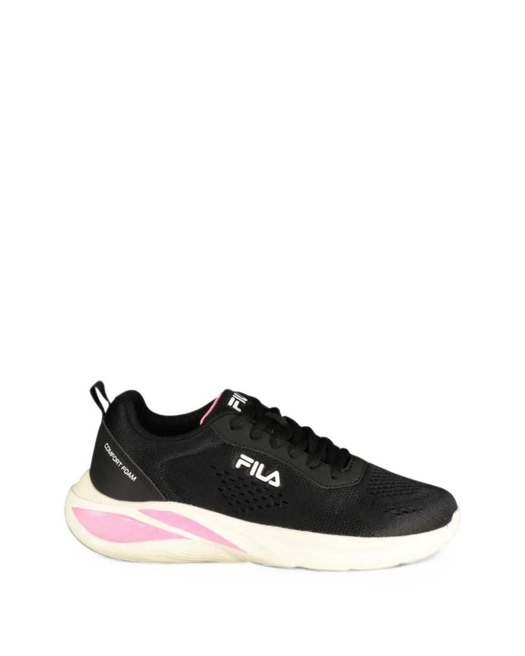Fila Black Spectris Logo-Print Lace-Up Sneakers