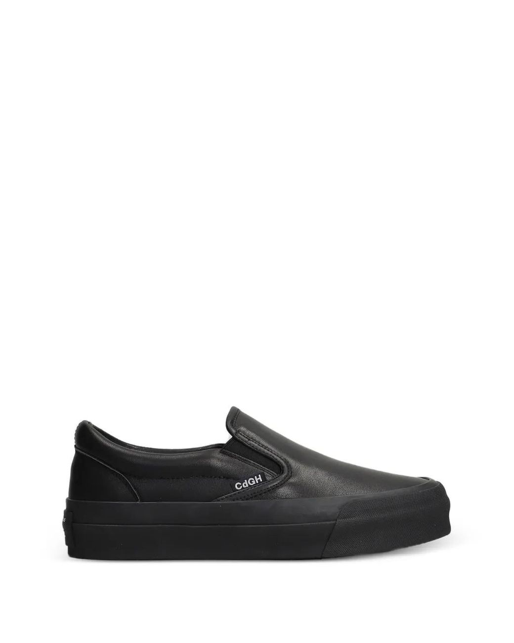 Comme des Garçons Black Baskets Steer Sans Lacets En Cuir for men