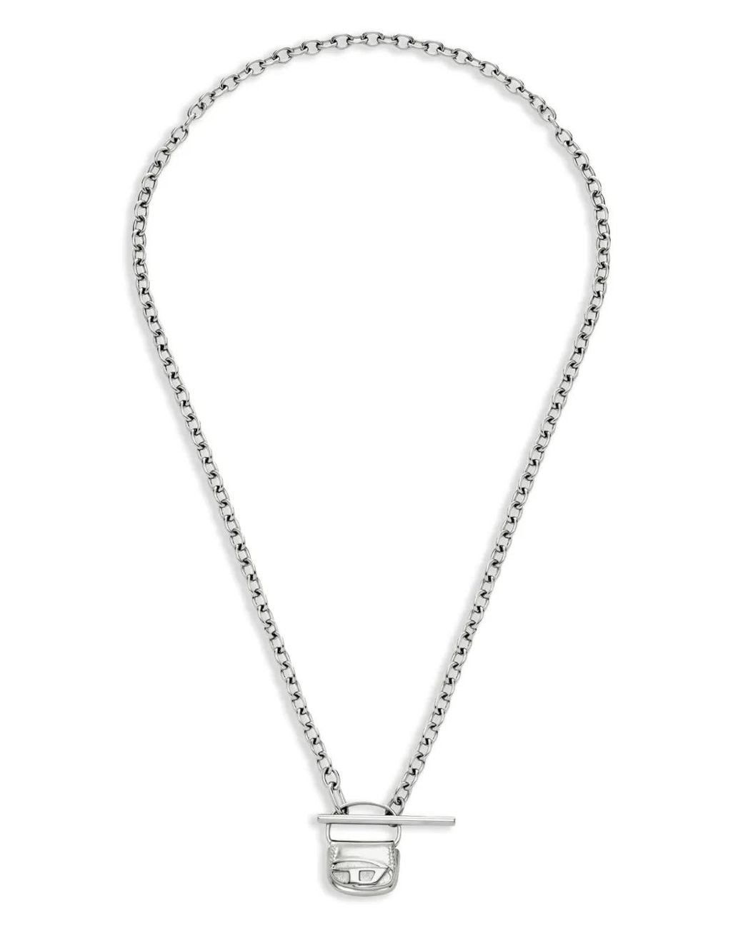 DIESEL Metallic Hematite Necklace