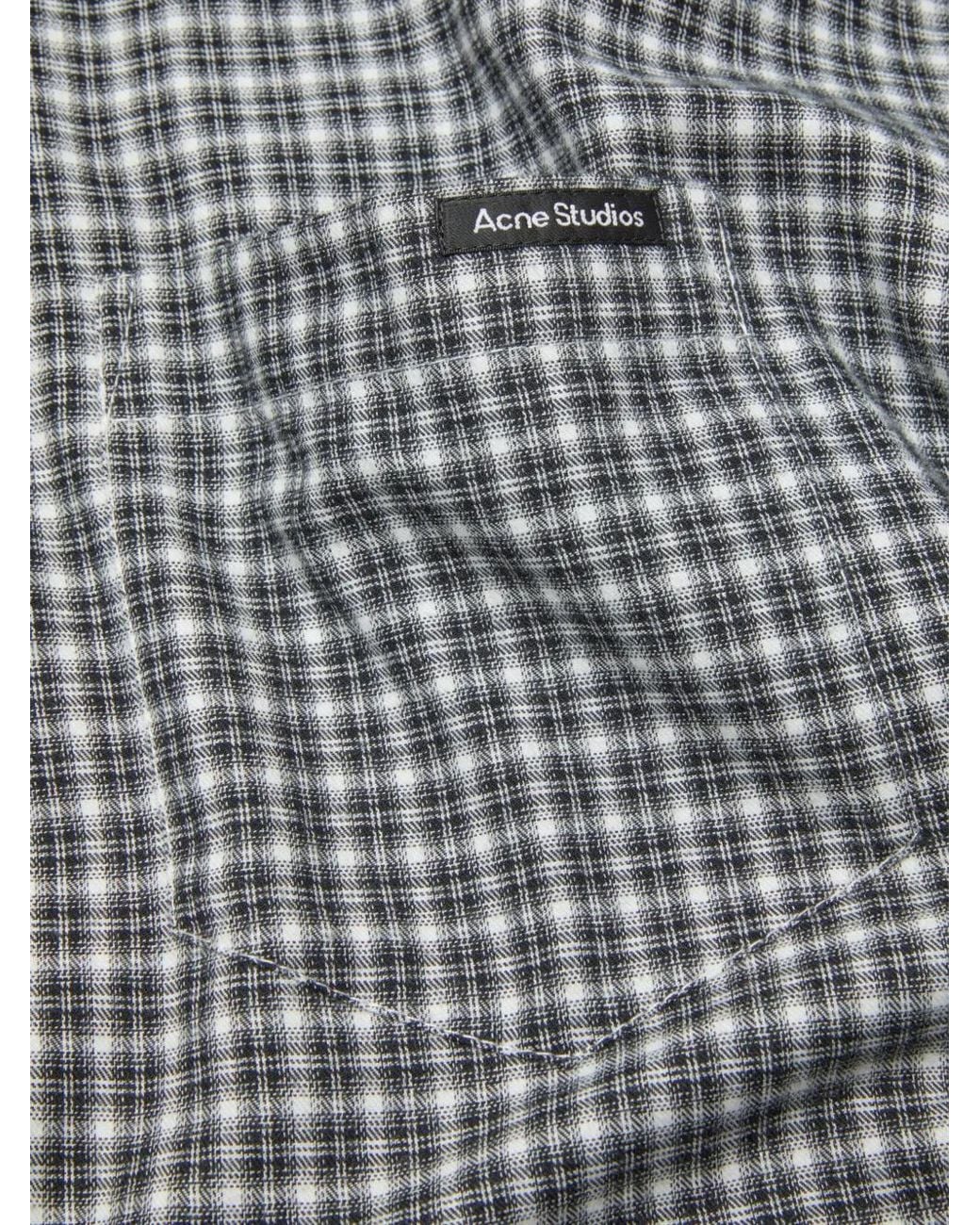 Acne Button-Up Overhemd in het Gray voor heren