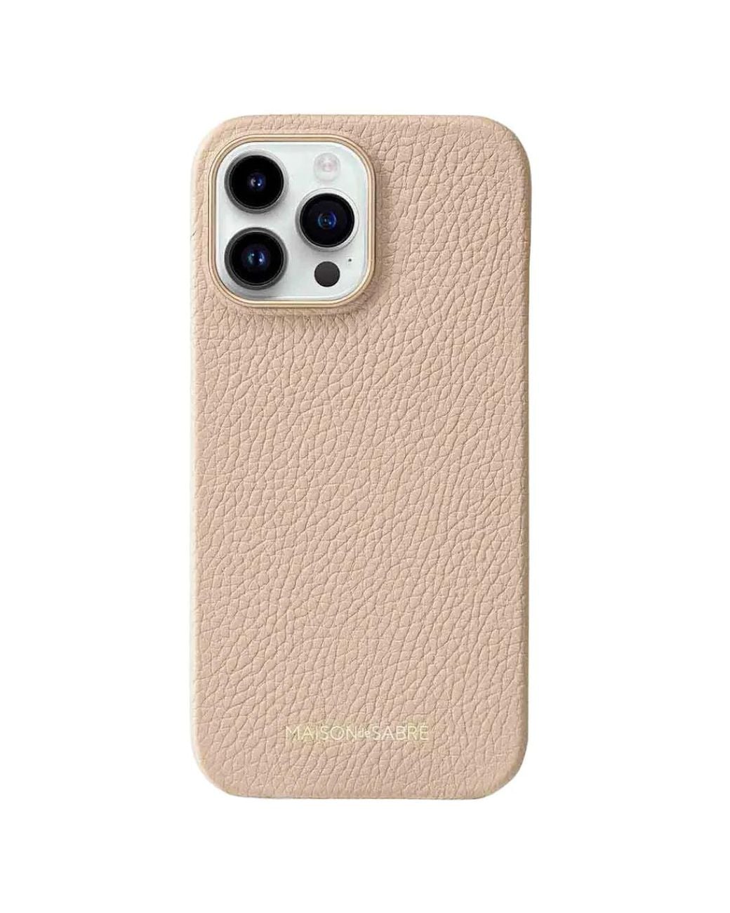 Maison De Sabre Natural Leather Iphone 15 Pro Case