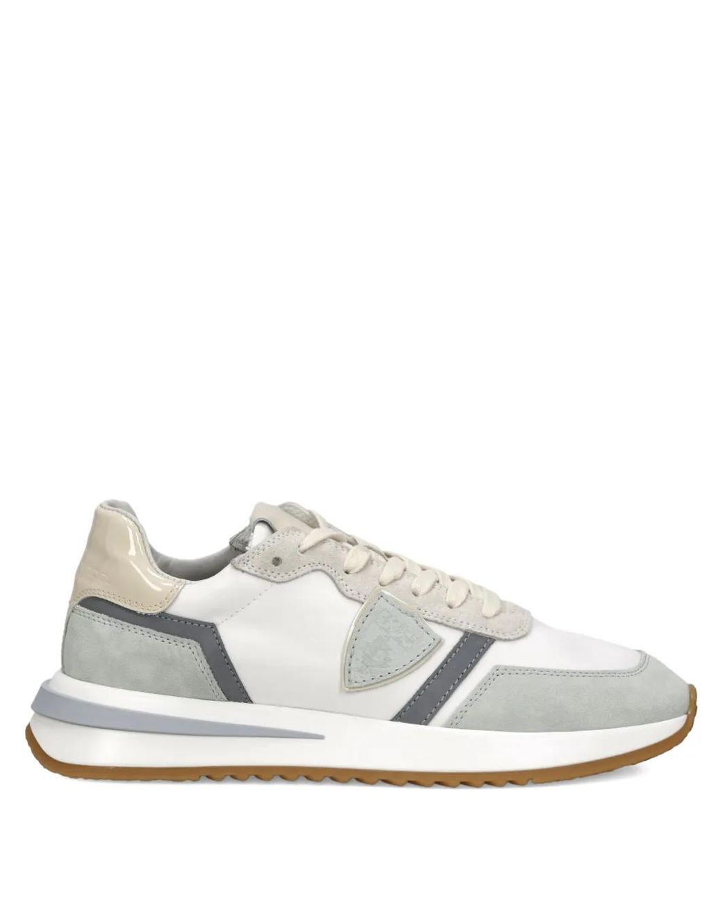 Philippe Model White Tropez 2.1 Suede-Panelled Sneakers