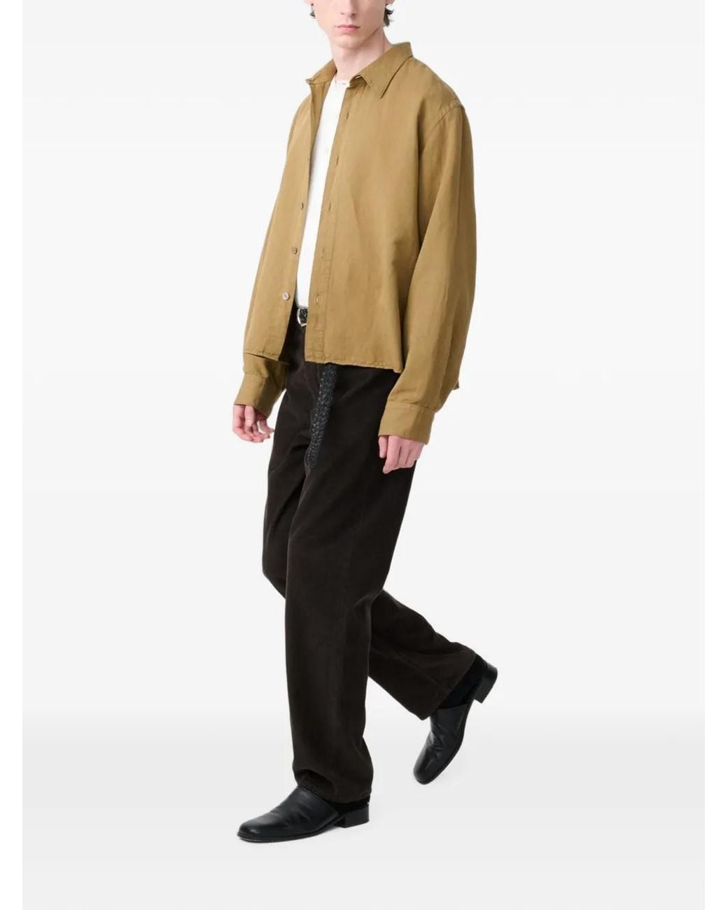 Camisa Hithe Teñida Studio Nicholson de hombre de color Natural