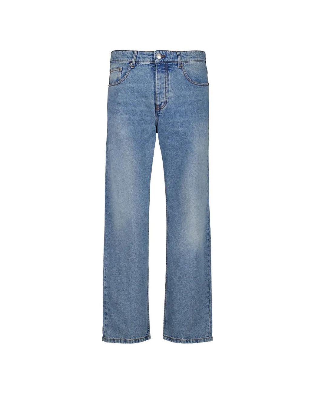 AMI Blue Jeans Classic Fit Cotton for men