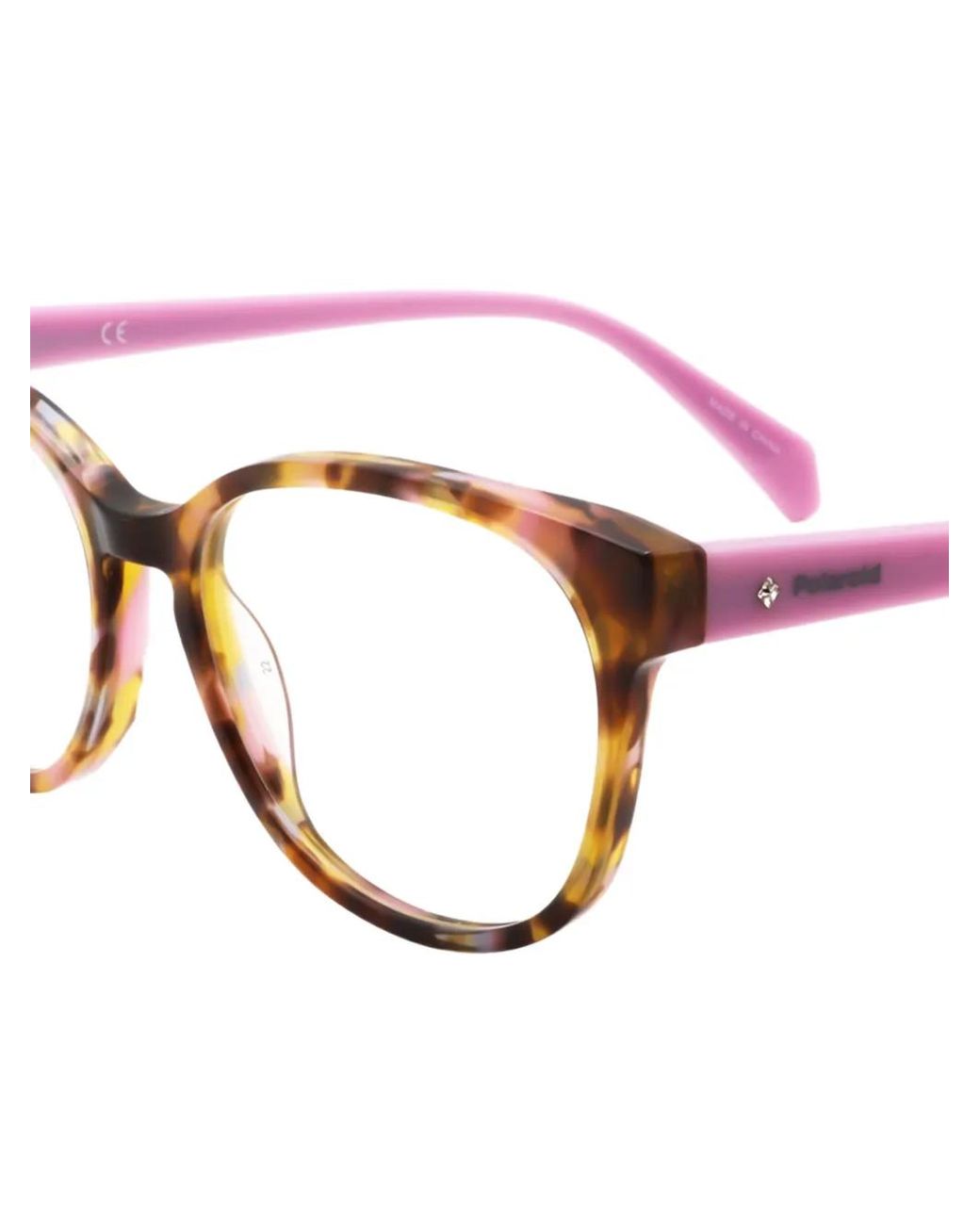 Polaroid Pink Tortoiseshell-Effect Cat-Eye Glasses