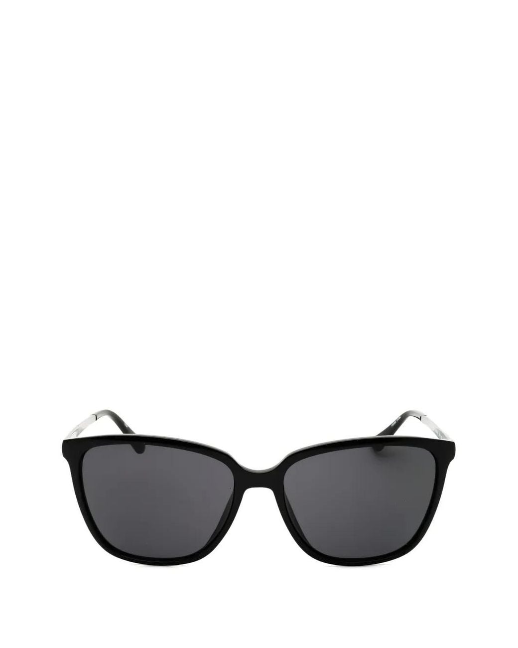 Draper James Black Rectangle-Frame Sunglasses