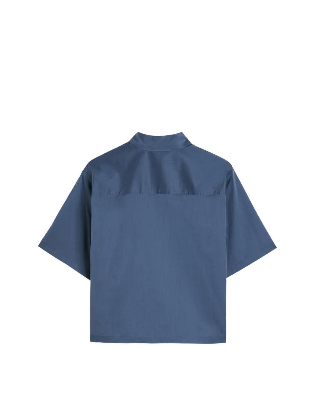 Jil Sander Blue Cotton Muslin Shirt