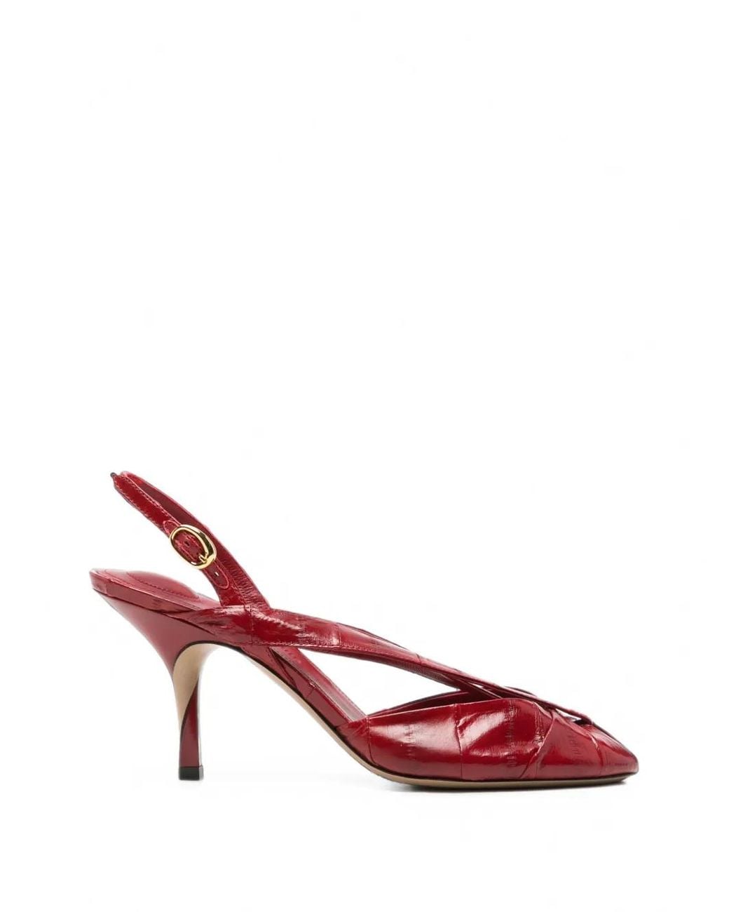 Jacquemus Red The Poisson Slingback Sandals