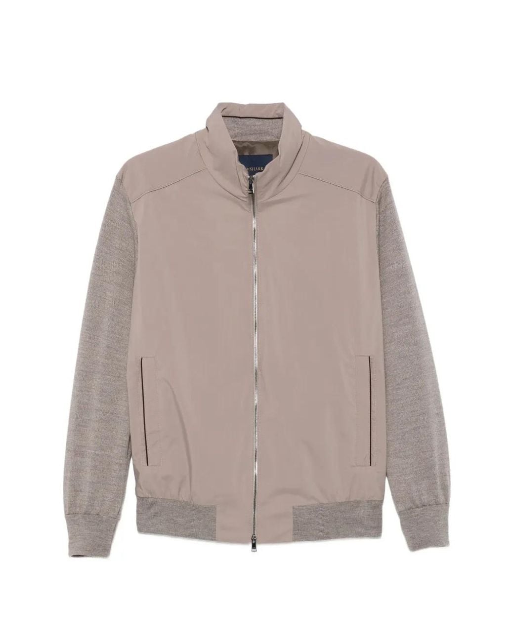 Paul & Shark Gray Panelled Zip Jacket for men