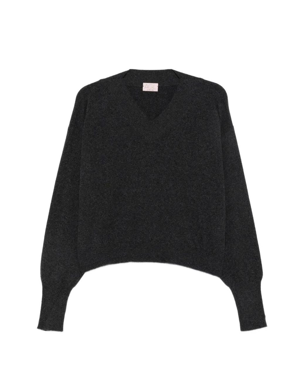 Agl Attilio Giusti Leombruni Black V-Neck Sweater