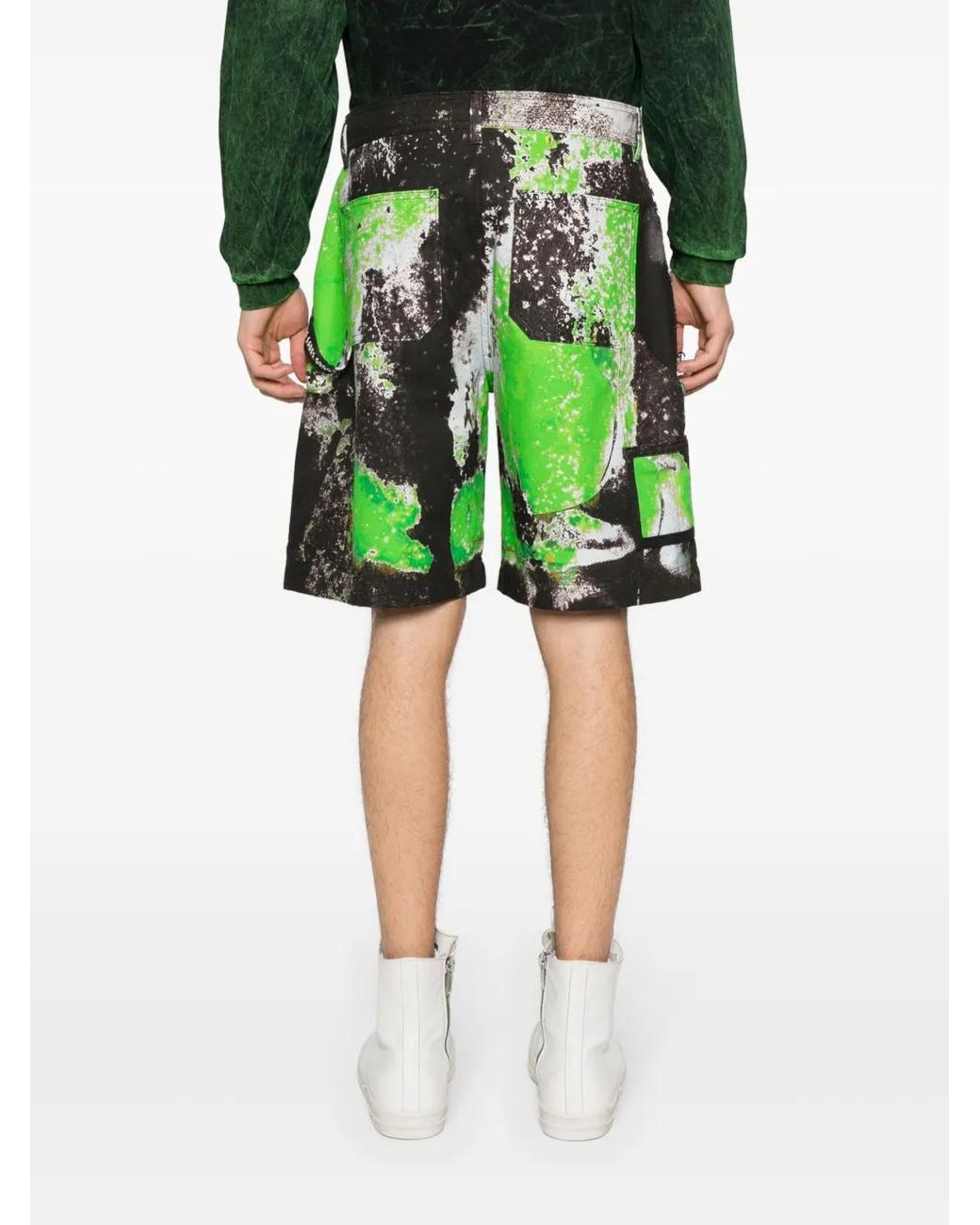 44 Label Group Green Corrosive Cotton Carpenter Shorts