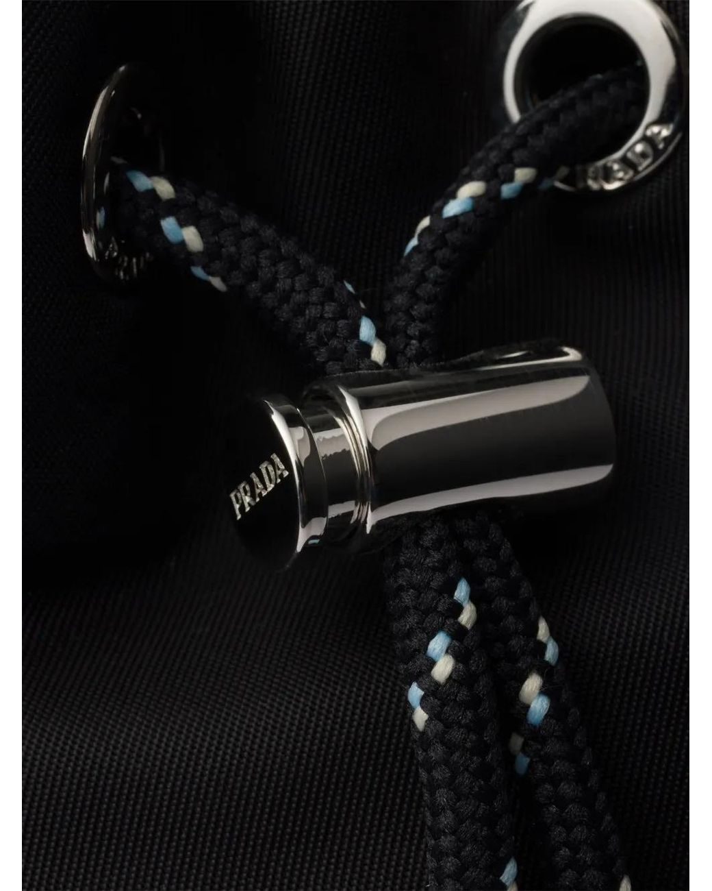 Prada Black Speedrock Re-Nylon Pouch Bag