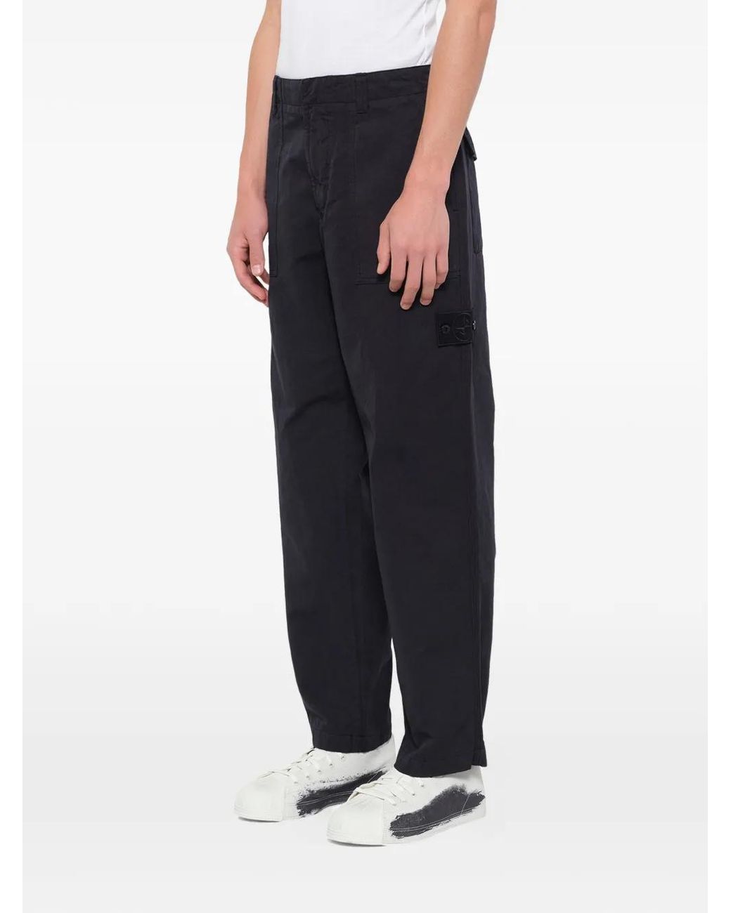 Stone Island Blue Ghost Cargo Pants for men