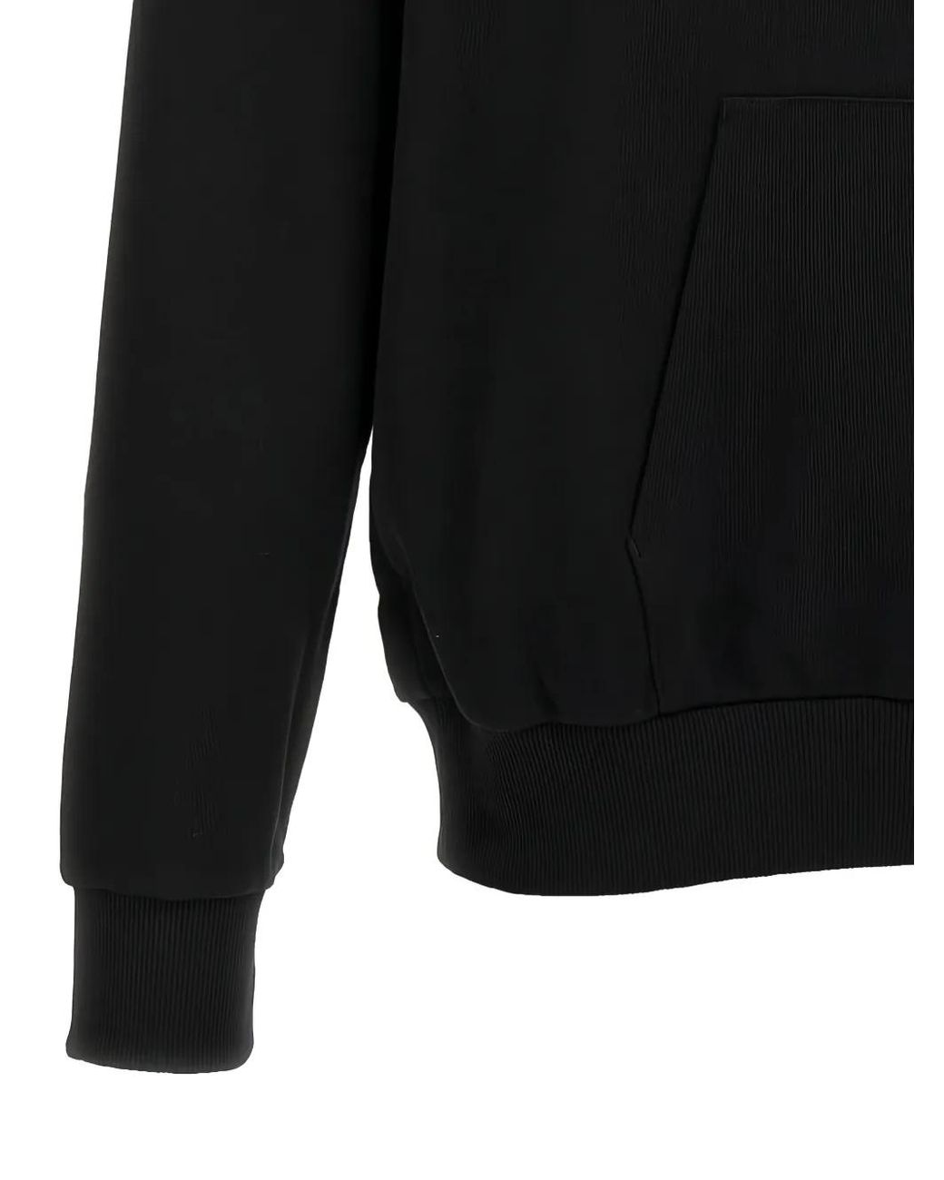 Balmain Black Logo-Detail Long-Sleeve Hoodie for men