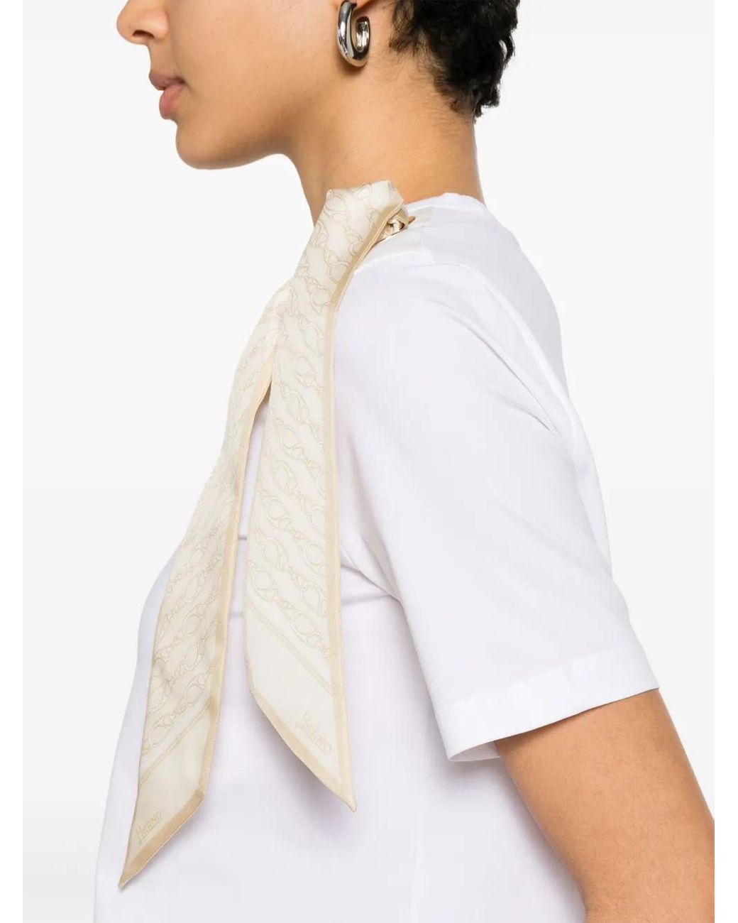 Herno White Lightweight-Jersey T-Shirt
