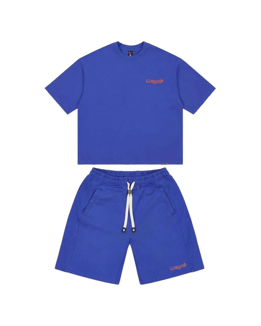 Godspeed Blue Vital Nextgen Logo-Print T-Shirt And Short Set for men