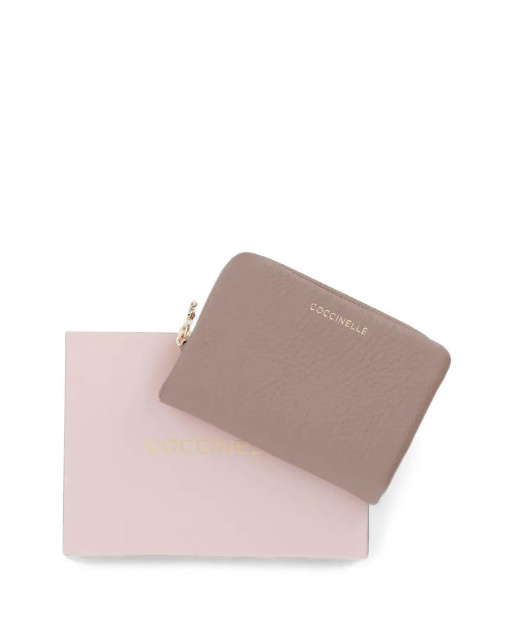 Coccinelle Brown Medium C-Me Grained-Leather Zip-Around Wallet for men