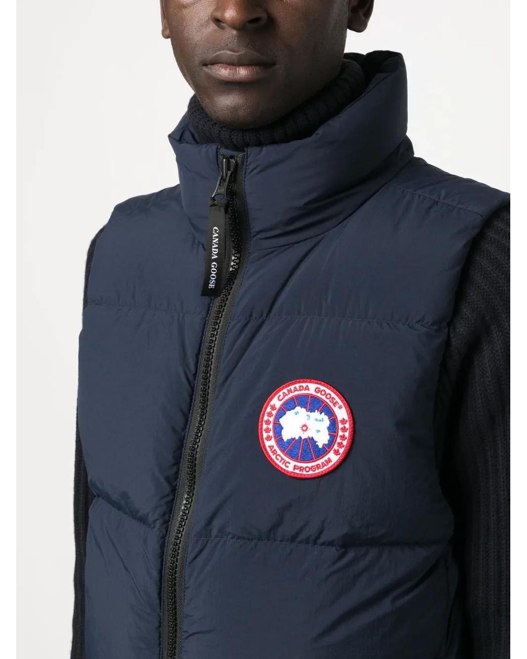 Canada Goose Blue Outwear Waistcoats for men