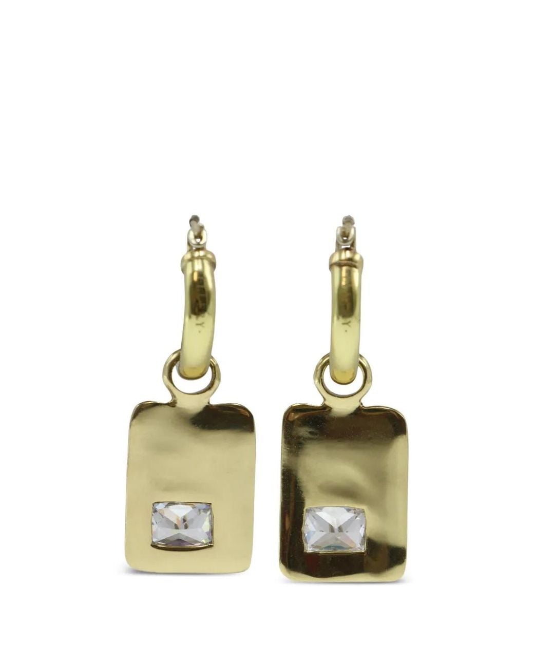 Ellery White Embellished Earrings