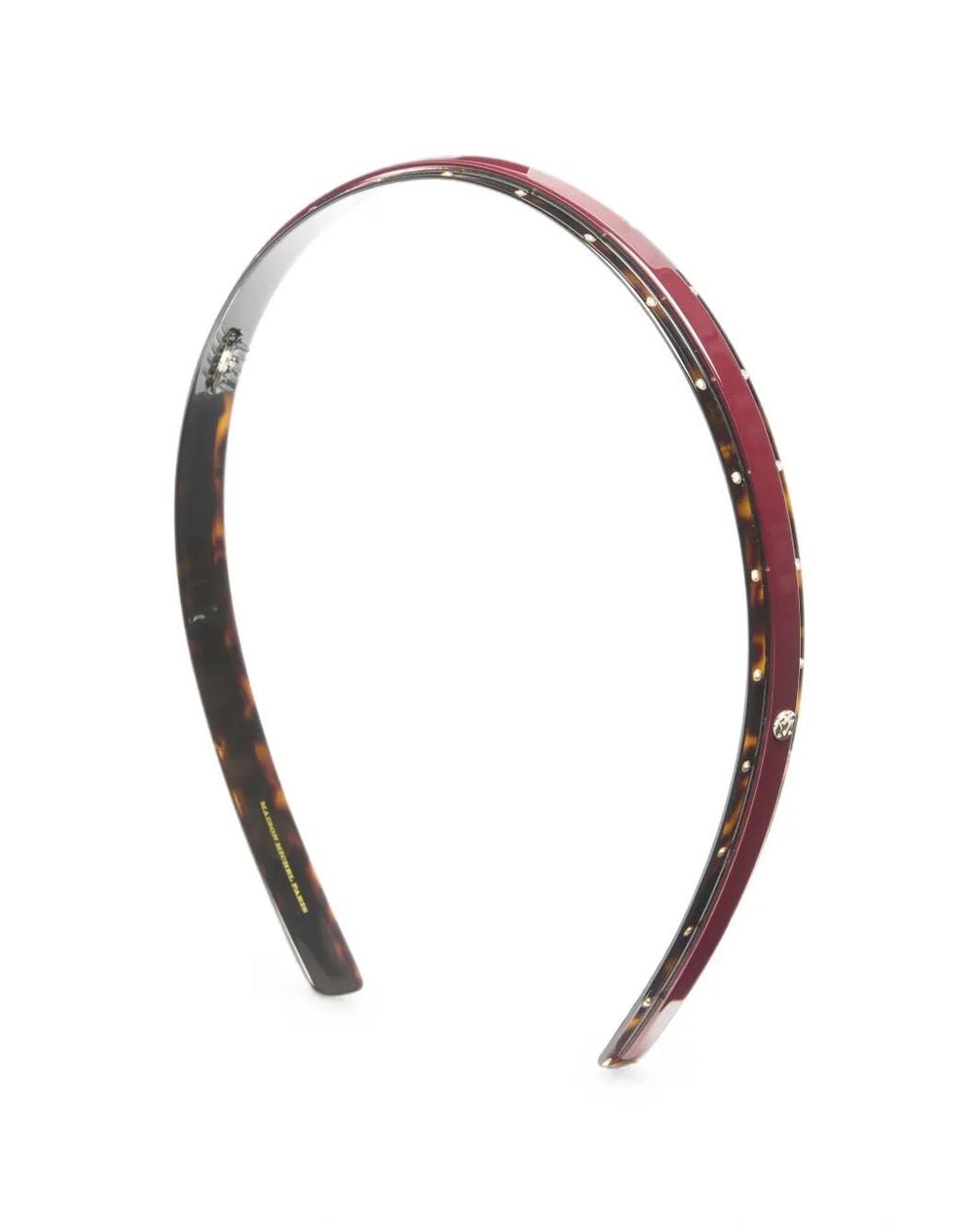 Maison Michel Metallic Savannah Tortoiseshell-Effect Headband