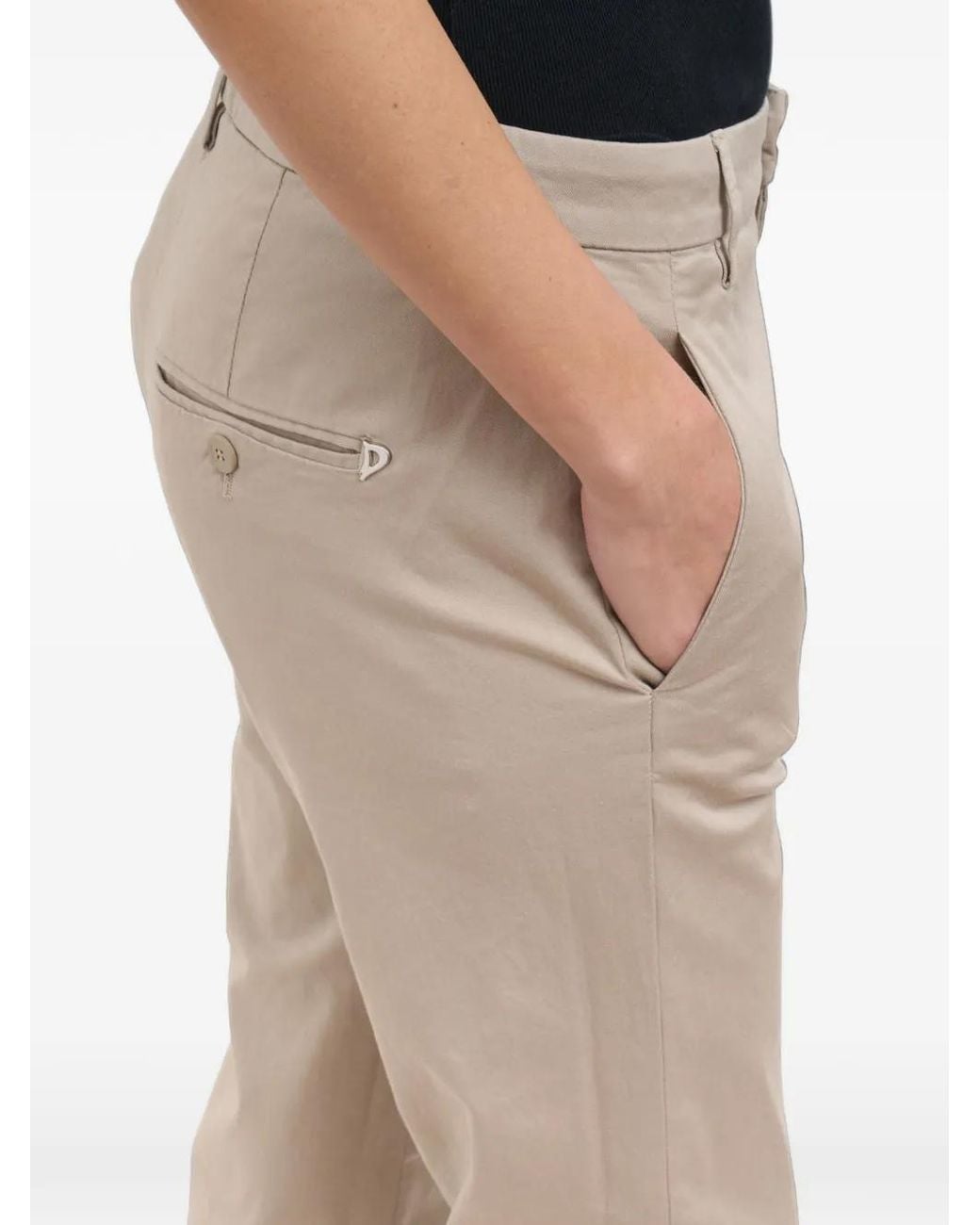 Dondup Natural Nima Zip-Fastening Tapered Trousers