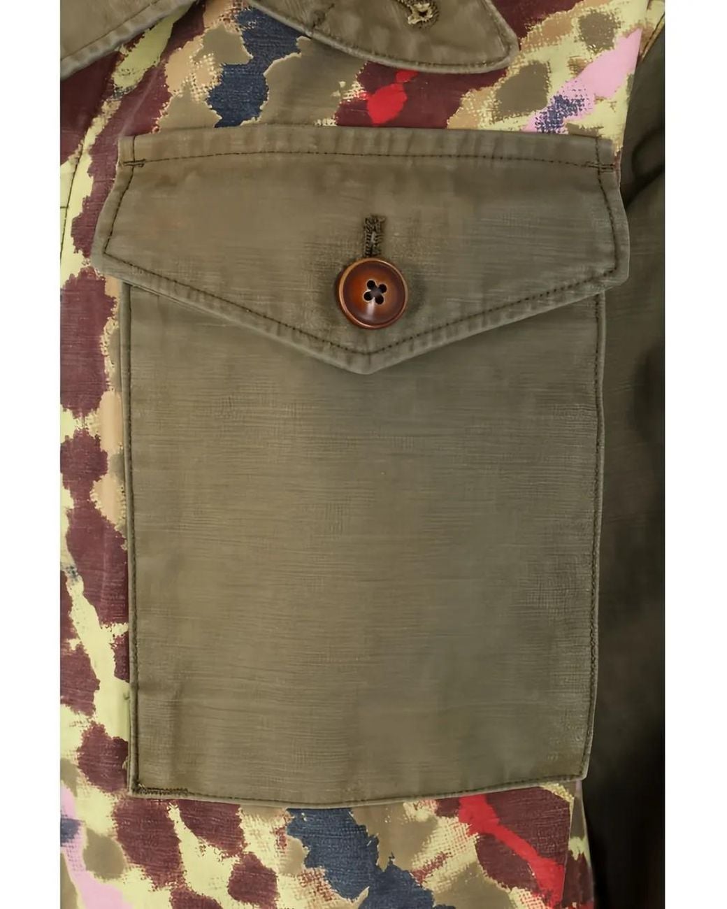 KHOKI Green Tie-Dye Cotton Jacket for men