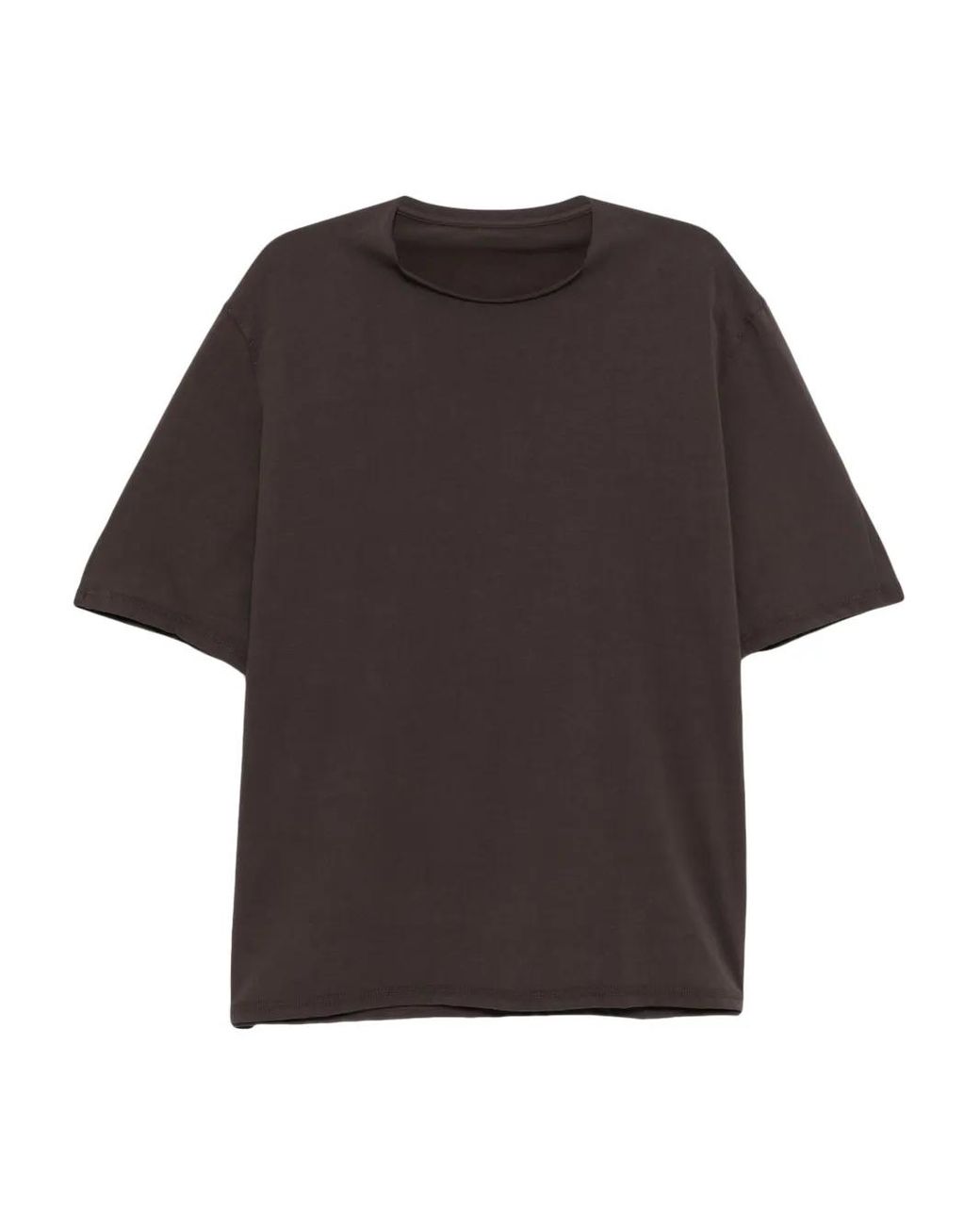DEVOA Katoenen T-Shirt in het Black voor heren