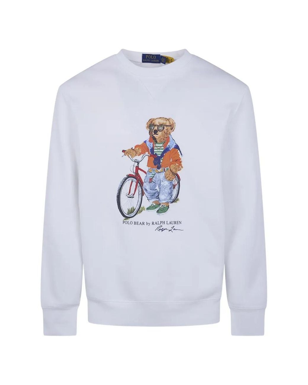 Polo Ralph Lauren White Polo Bear Sweatshirt for men