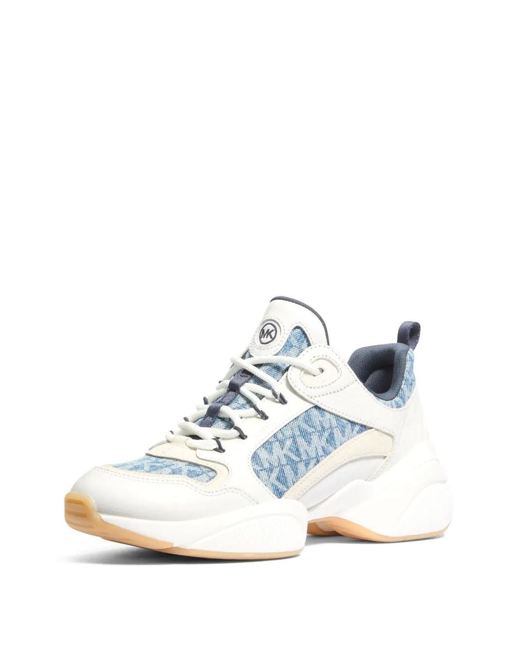 Michael Kors White Logo-Print Sneakers