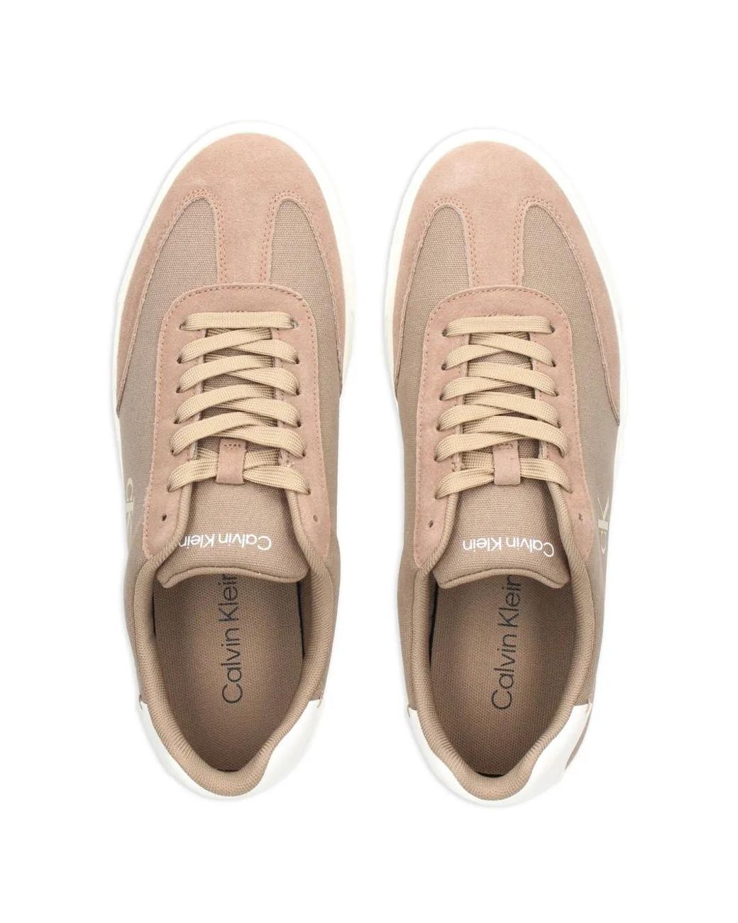Calvin Klein Brown Brooke Logo-Detail Panelled Sneakers for men