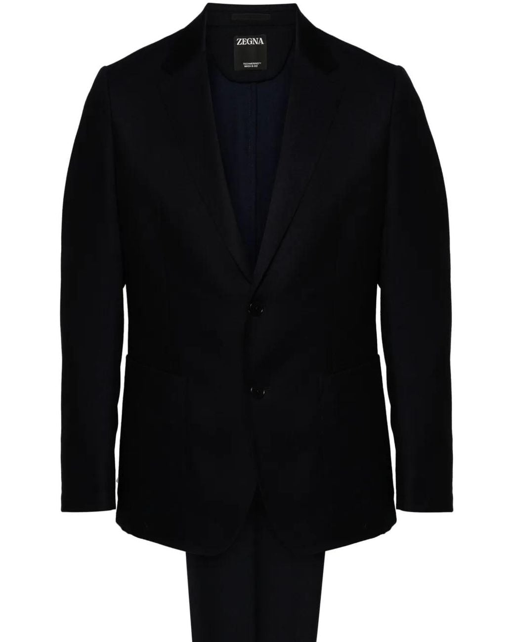 Zegna Black Single-Breasted Suit for men
