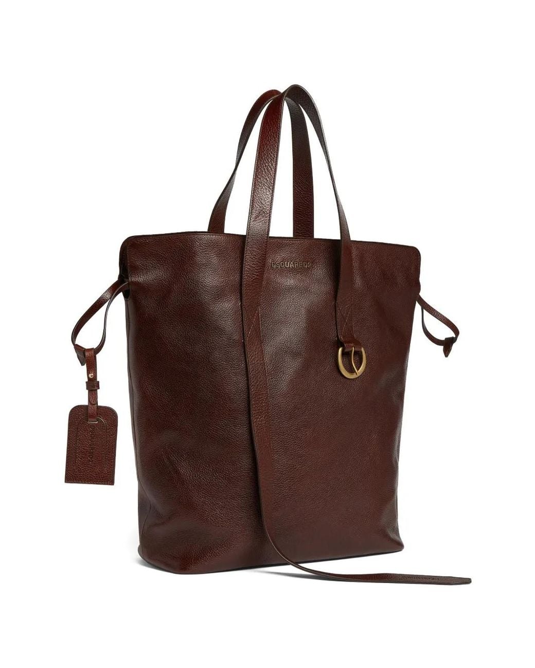 DSquared² Brown Leather Tote Bag