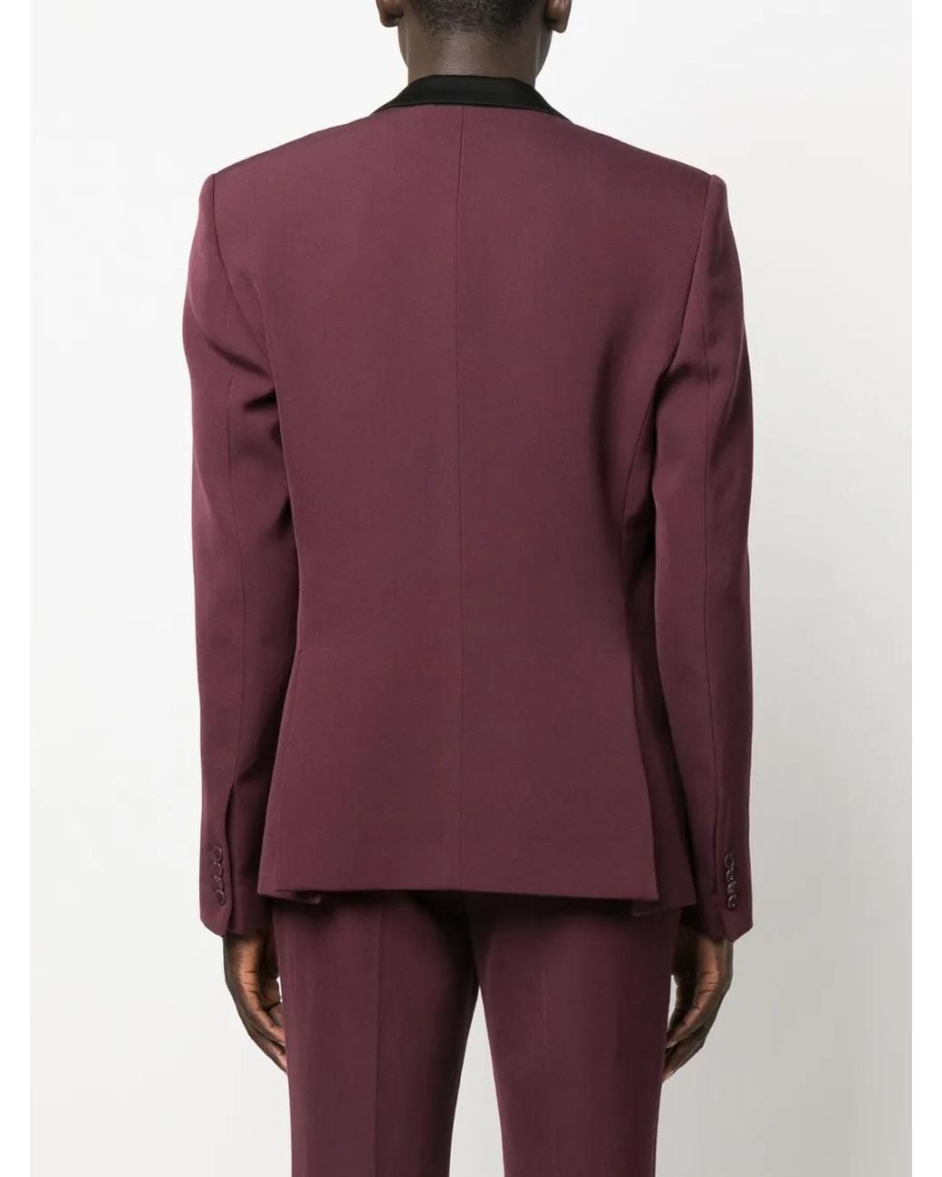 Moschino Red Single-Breasted Blazer for men