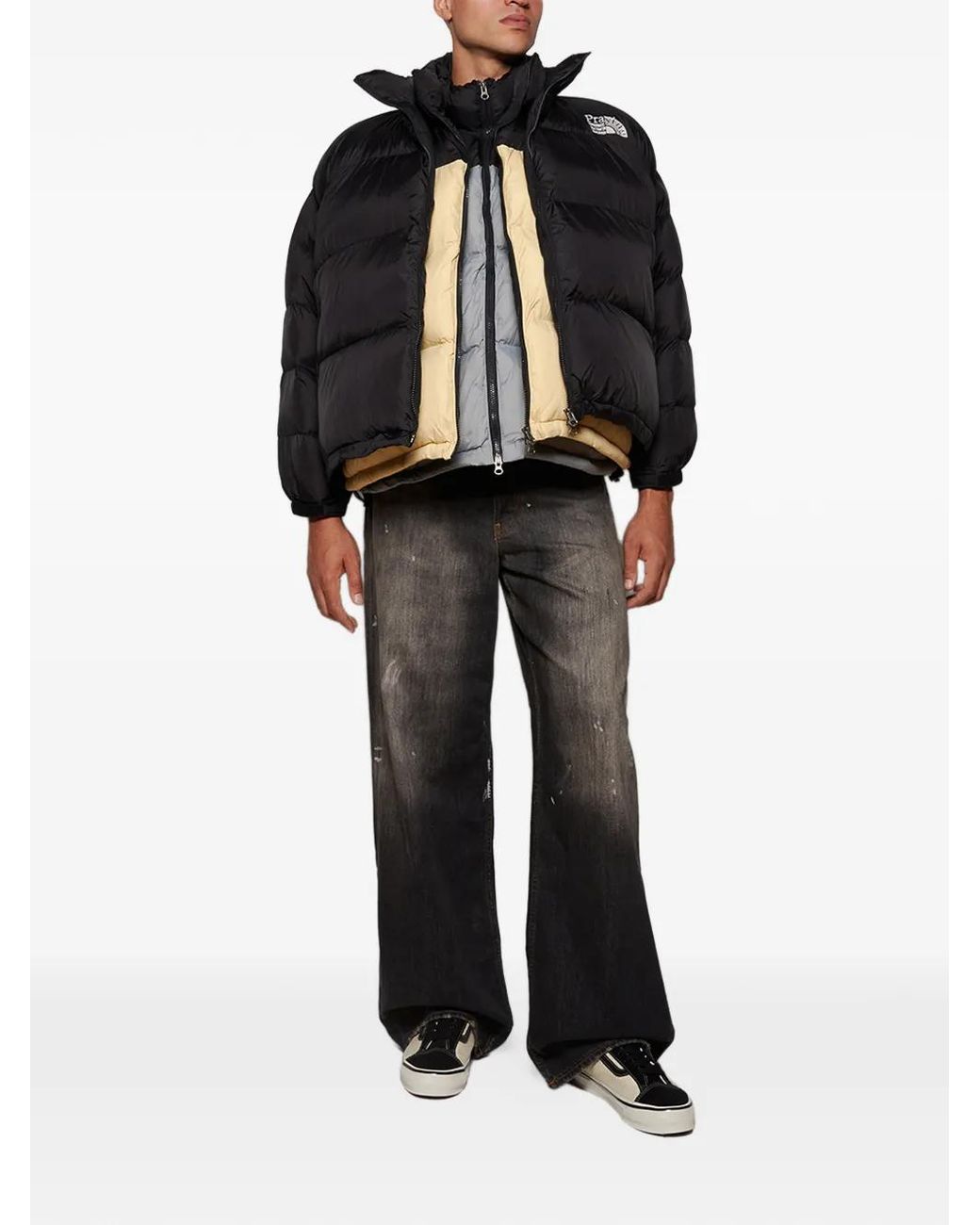 PRAYING Black Triple Puffer Jacket