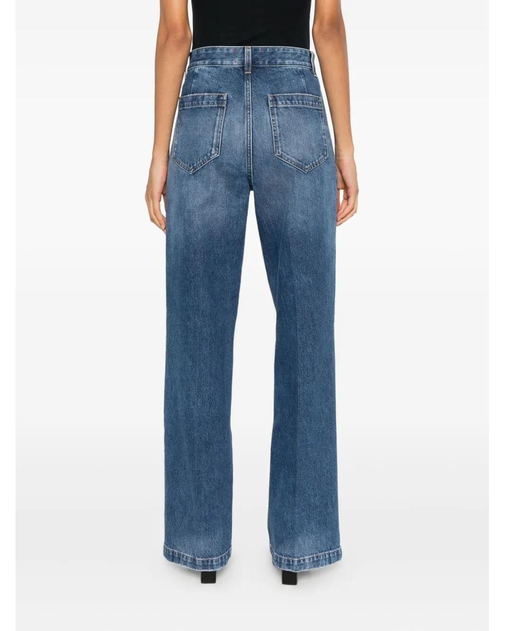 Seafarer Blue Patch-Pockets Jeans