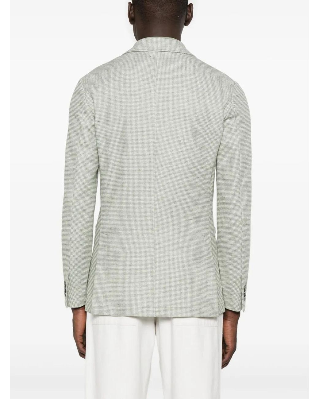 Canali Gray Textured Blazer for men