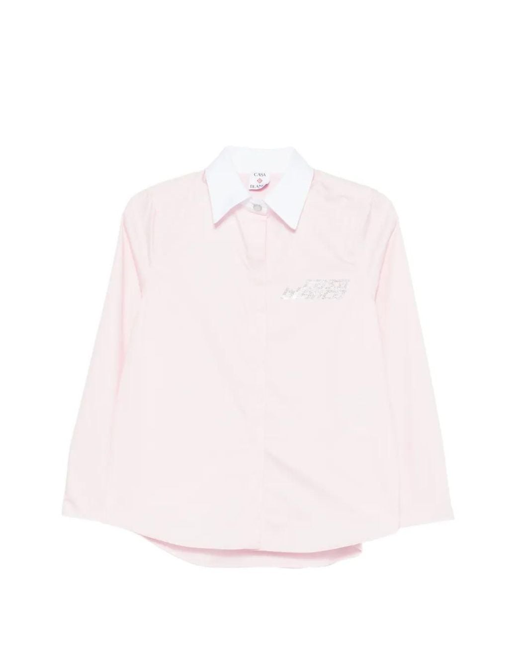 Casablanca Pink Crystal Long Sleeve Shirt