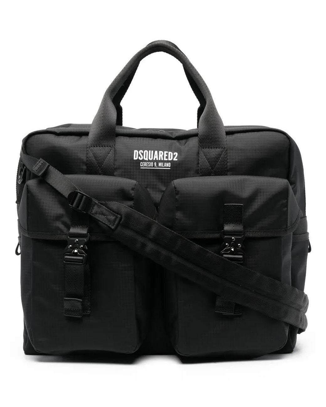 DSquared² Laptoptas Met Dubbele Patch in het Black voor heren