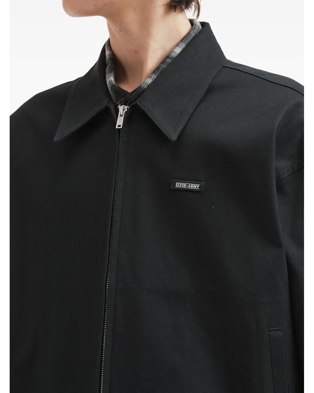 Giacca Con Zip di Izzue in Black da Uomo