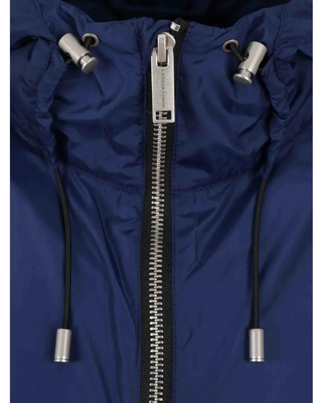 Canada Goose Blue Technical Jacket With Hood for men