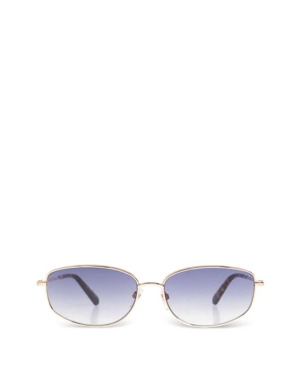 Marc Jacobs White Tortoiseshell Oval-Frame Sunglasses