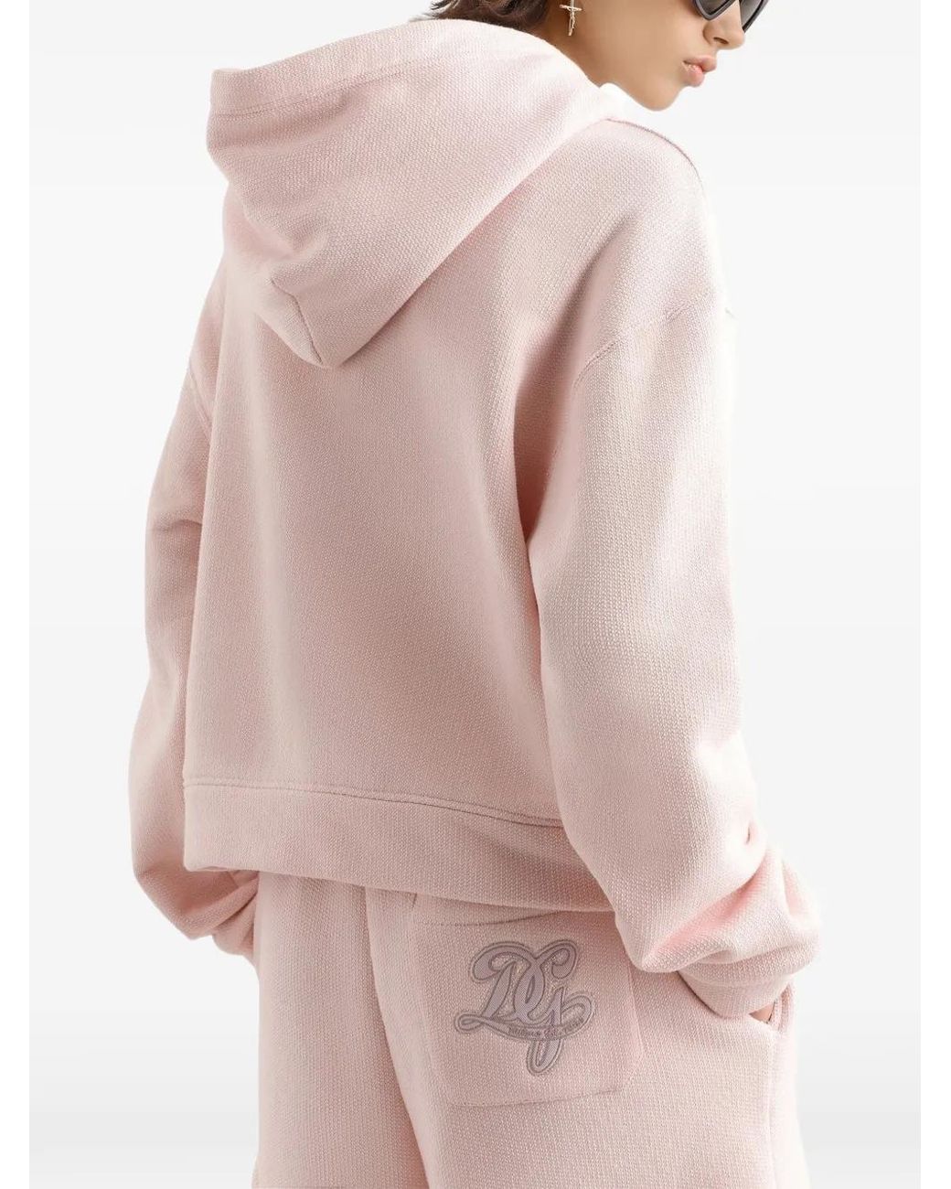 Dolce & Gabbana White Long-Sleeve Embroidered Hoodie