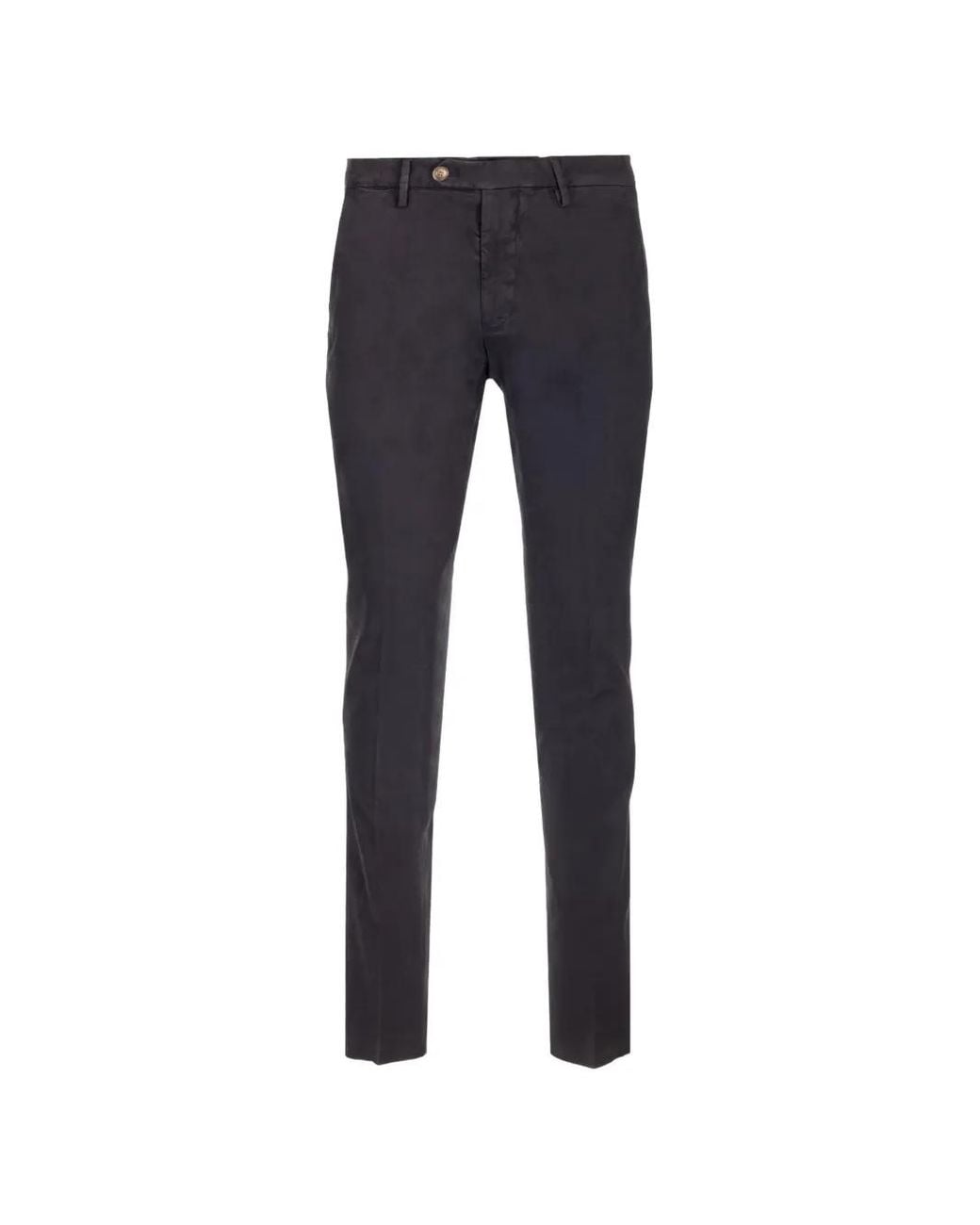 Al Duca D'aosta Blue Slim-Fit Cotton Trousers for men