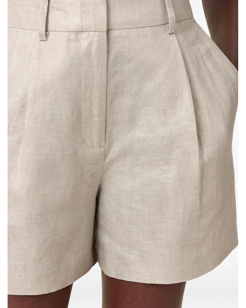 AllSaints Natural Averie Linen Shorts