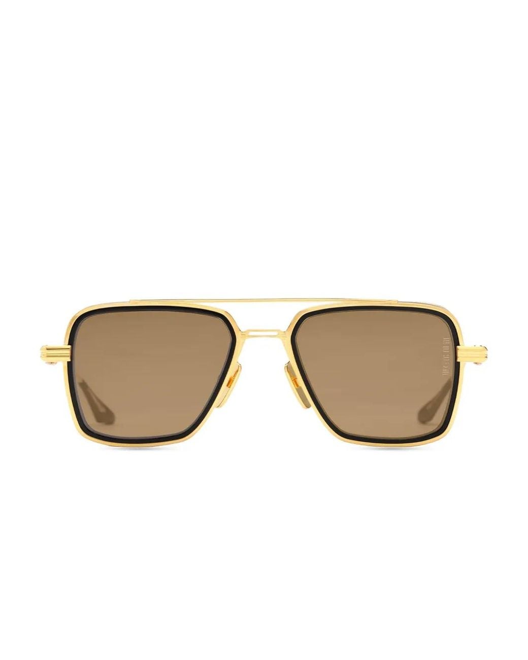 Dita Eyewear Natural Titanium Square-Frame Sunglasses